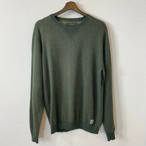 Jack & Jones L Jacob Crew Neck in Hunter Green 100% Cotton